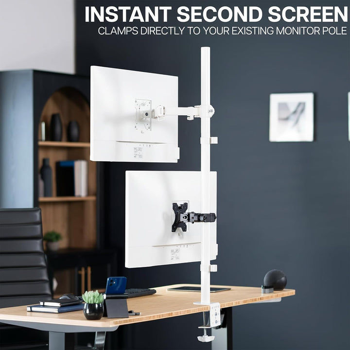 VIVO Mount-POLE01 Universal-Halterung aus Stahl mit abnehmbarer 75 mm und 100 mm VESA-Platte, passen
