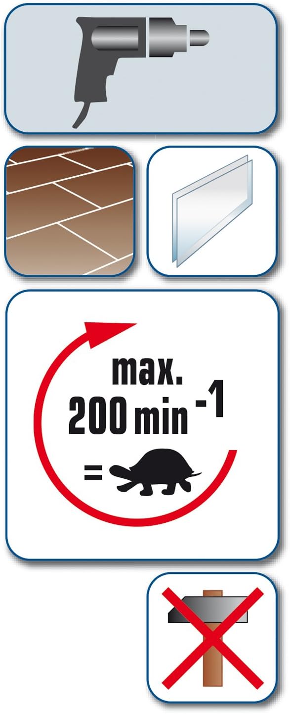 ALPEN HM-Fliesenbohrer Keramo Extreme Länge 120 mm Bohrer ø 10.0 mm, 10.0 mm