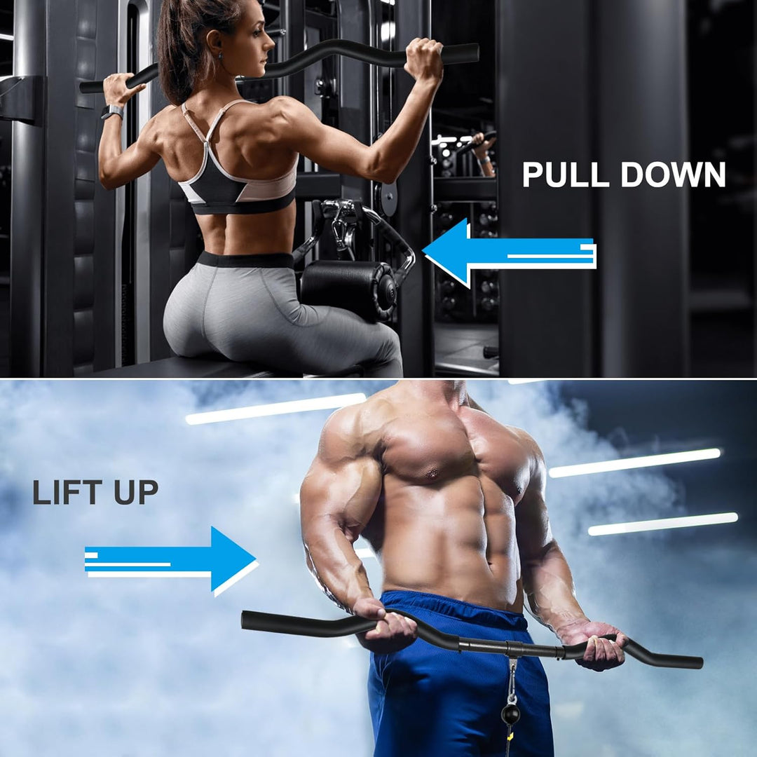 Lyndwin Latzugstange Bizeps Stange Klimmzugstangen Zugstange Muskelzugstange für Zuhause Bodybuildin