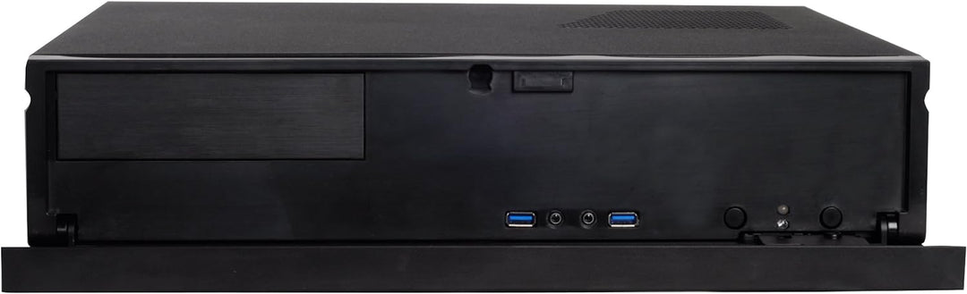 SilverStone SST-ML04B - Milo Micro ATX Schmales HTPC Gehäuse, abschliessbar, schwarz