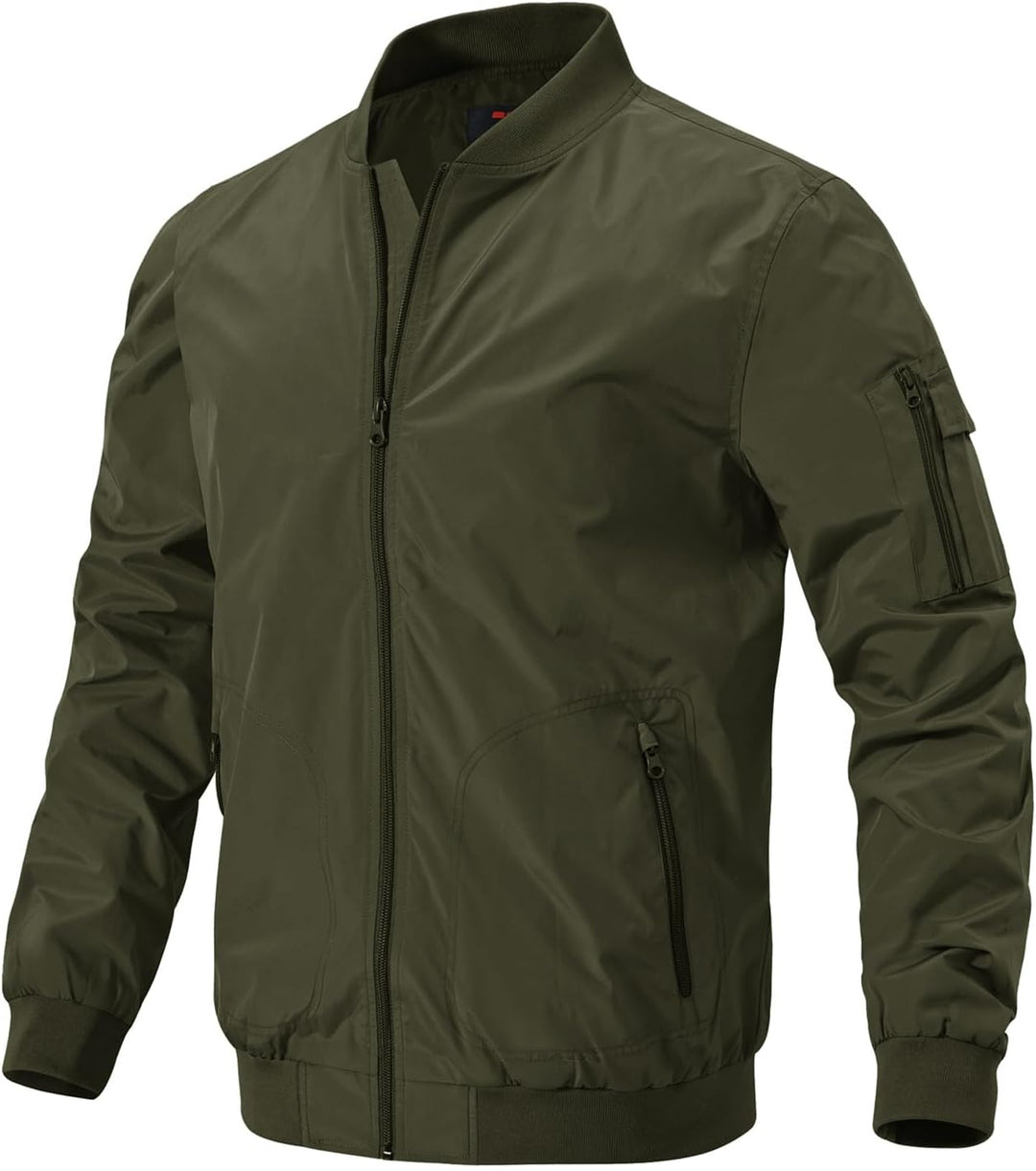 donhobo Herren Jacken Leichte Windbreaker Übergangsjacke Bomberjacke Frühling Herbst Fliegerjacke St