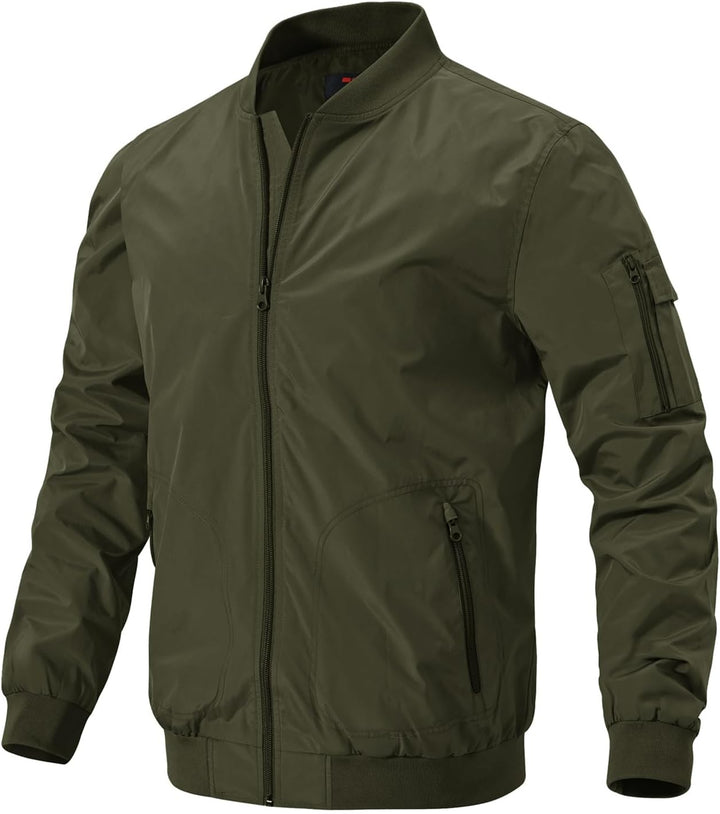 donhobo Herren Jacken Leichte Windbreaker Übergangsjacke Bomberjacke Frühling Herbst Fliegerjacke St