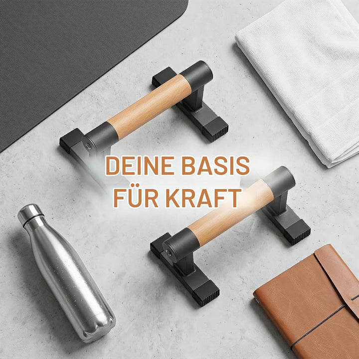 Liegestützgriffe, Parallettes mit Griff Rutschfeste Push Up Bar Liegestütze Handstand Griffe Calisth