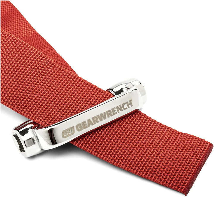 GEARWRENCH 3/8 Zoll & 1/2 Zoll Antrieb Heavy Duty Ölfilter Strap Wrench, 3529D, Rot HD-Gurtschlüssel