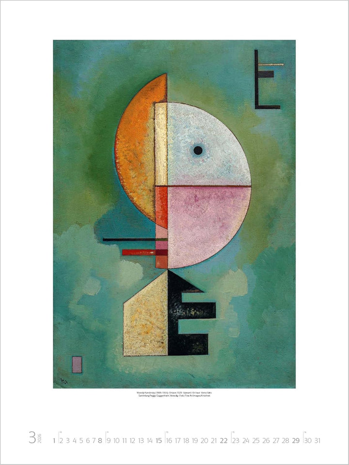 Bauhaus 2026: Grosser Kunstkalender. Hochwertiger Wandkalender mit Meisterwerken des Bauhaus Stils.
