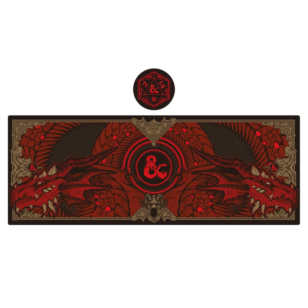 Dungeons & Dragons Gaming Mat und Untersetzer Set