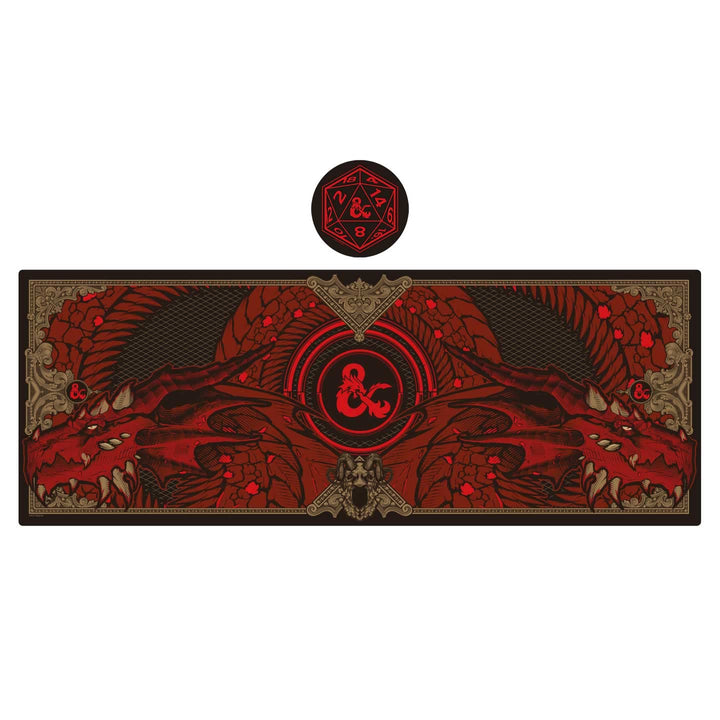 Dungeons & Dragons Gaming Mat und Untersetzer Set
