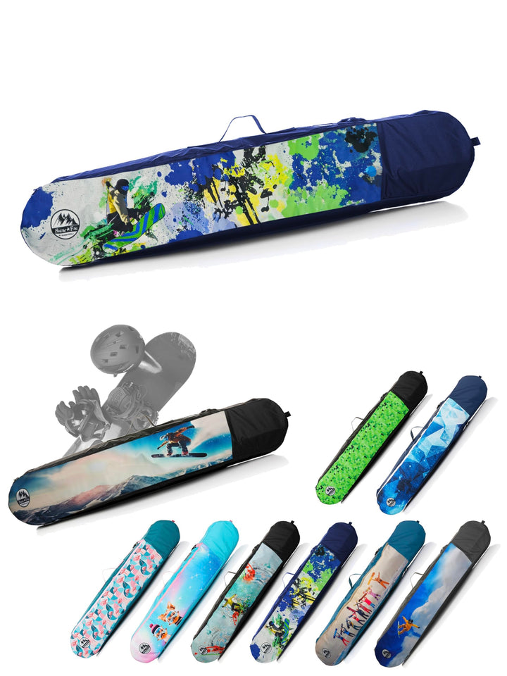BAMBINIWELT Kinder Snowboardrucksack, Snowboardtasche, Stauraum für Helm, Schuhe & Handschuhe, Board