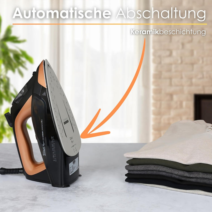 Bügeleisen dampf Dampfbügeleisen 380ml Wassertank Selbstreinigungsfunktion Anti Trop Anti Kalk Dampf