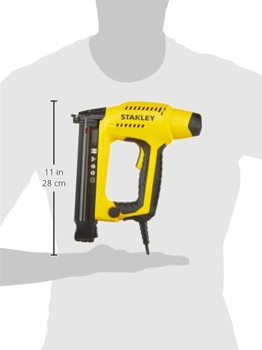 Stanley HD Elektrotacker (2,4 m Kabellänge, Soft Grip, Sicherheitskontakt-Schalter, Krafteinstellrad