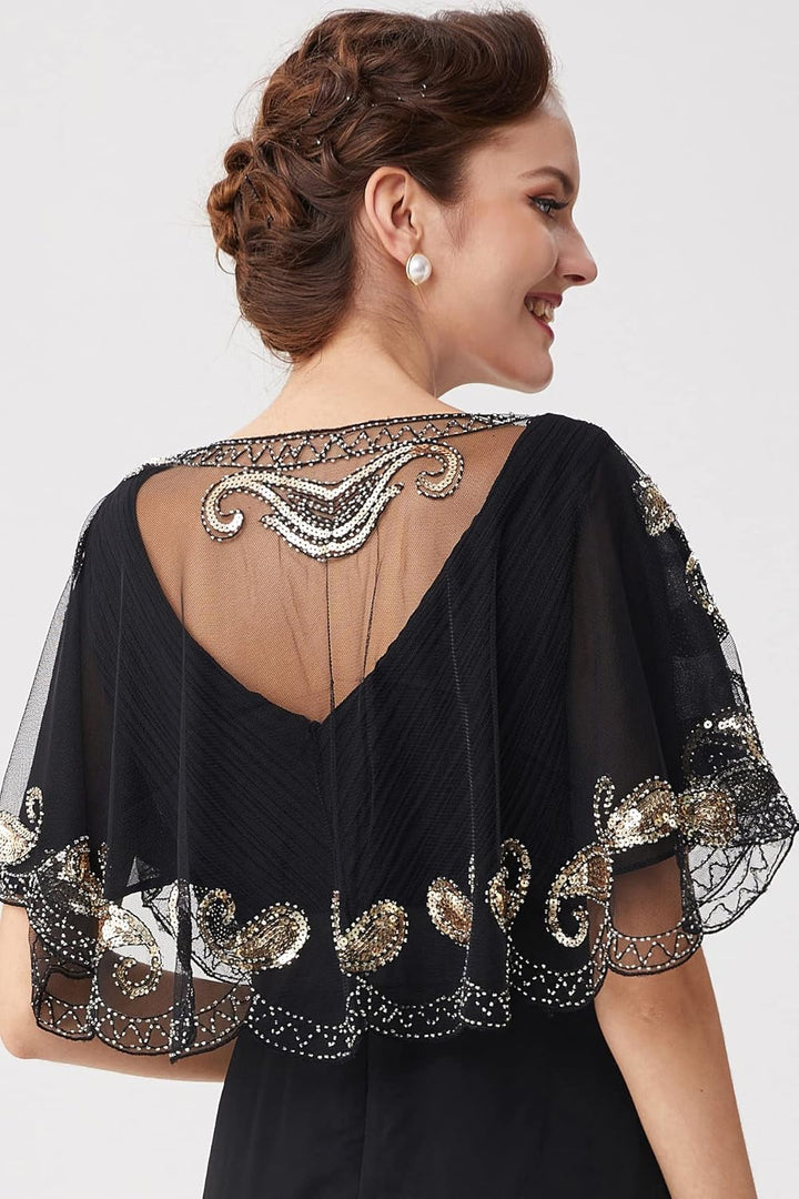 BABEYOND 1920er Jahre Retro Schal Umschlagtücher für Abendkleider Stola für Hochzeit Party Gatsby Ko
