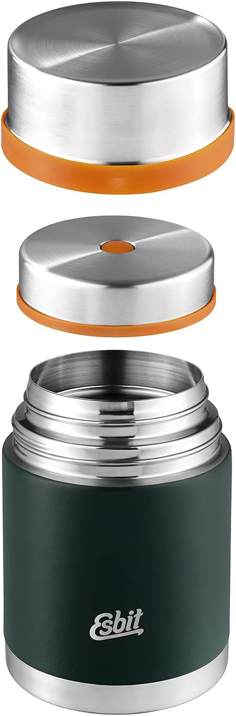 Esbit Sculptor Thermobehälter für Essen, mit personalisierter Gravur, Edelstahl, BPA-Frei, Schwarz,