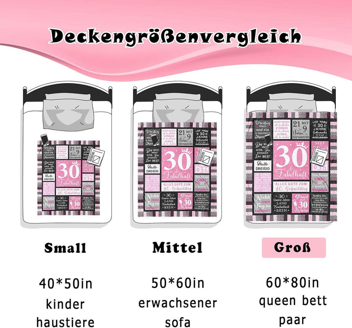 30 Geburtstag Frauen, Geschenk 30. Geburtstag Frau, Geschenke zum 30er Geburtstag Frau, Geschenke fü