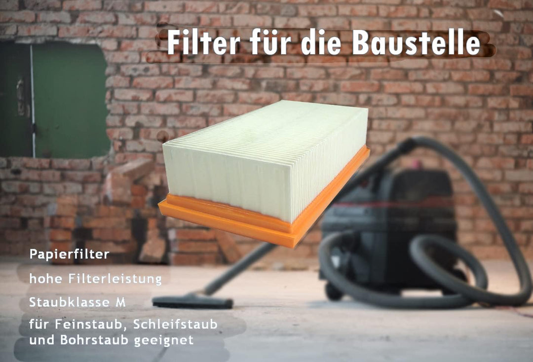 Filter für Kärcher Staubsauger NT 351 Eco/NT 351 Profi / NT351 Ho Flachfaltenfilter Kallefornia K744