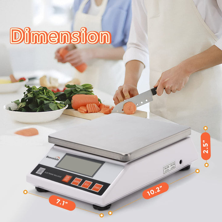 Bonvoisin 10kg x 0.1g Digitalwaage Waage Genaue Elektroniklaborwaage Analytische Waage Industrielle