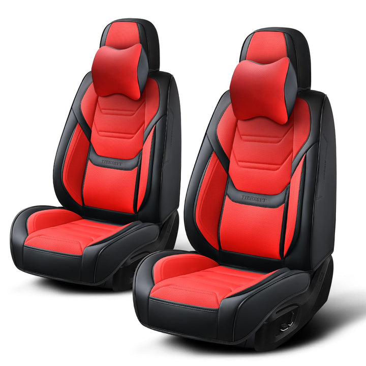 Komplettset Autositzbezüge aus atmungsaktivem Kunstleder Für Vorder- und Rücksitze inkl. Kopfstützen