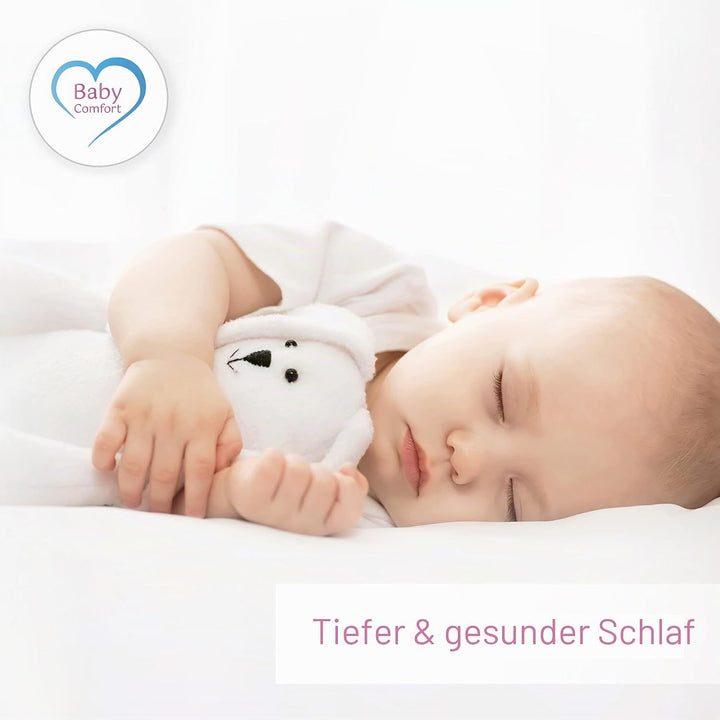 Kinderbettdecke mit Kissen, 120 x 90 cm, für Kinder- und Babybetten mit den Massen 120 x 60