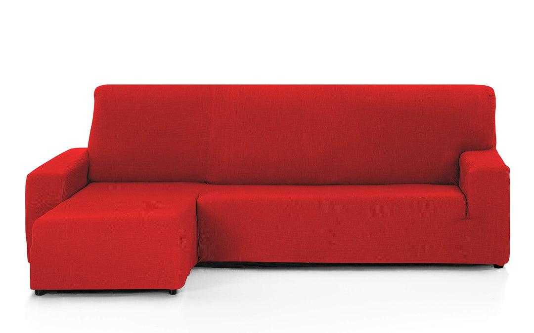 Martina Home - Bezug für Chaiselongue, Modell Túnez, Rot, kurzes Eckteil Links kurzer linker Arm (Vo