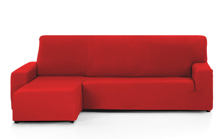 Martina Home - Bezug für Chaiselongue, Modell Túnez, Rot, kurzes Eckteil Links kurzer linker Arm (Vo