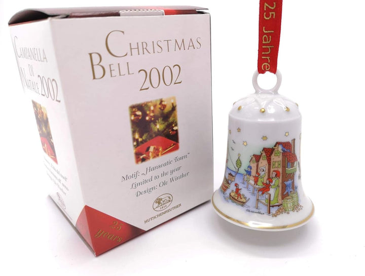Hutschenreuther Porzellanglocke Weihnachtsglocke 2002 OVP