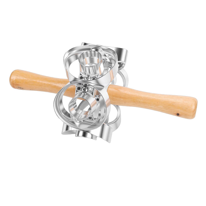 Pssopp Donut-Schneider, Donut-Schneider-Roller, Backform, Teig-Backwalze, Drehbarer -, Maker für Küc
