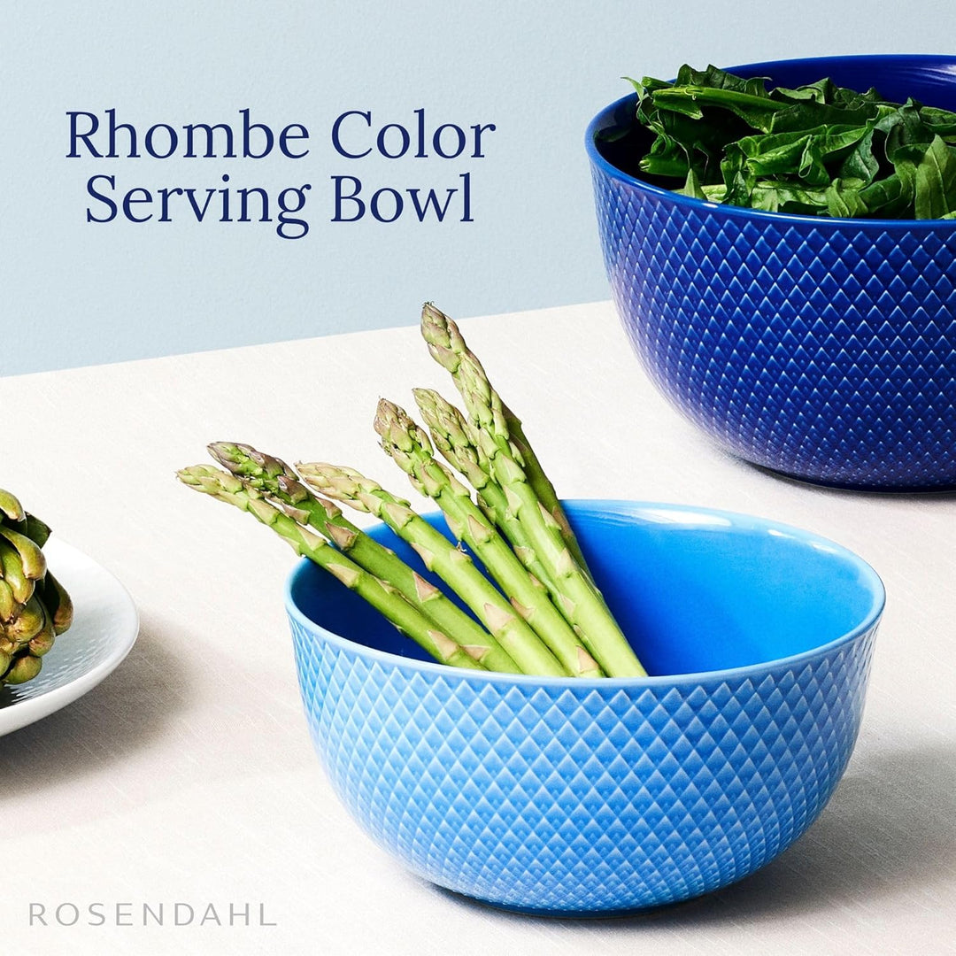 Lyngby Porcelæn Schale Ø17.5 cm Rhombe Color Mix & Match aus Porzellan, blau 17,5cm Blau, 17,5cm Bla