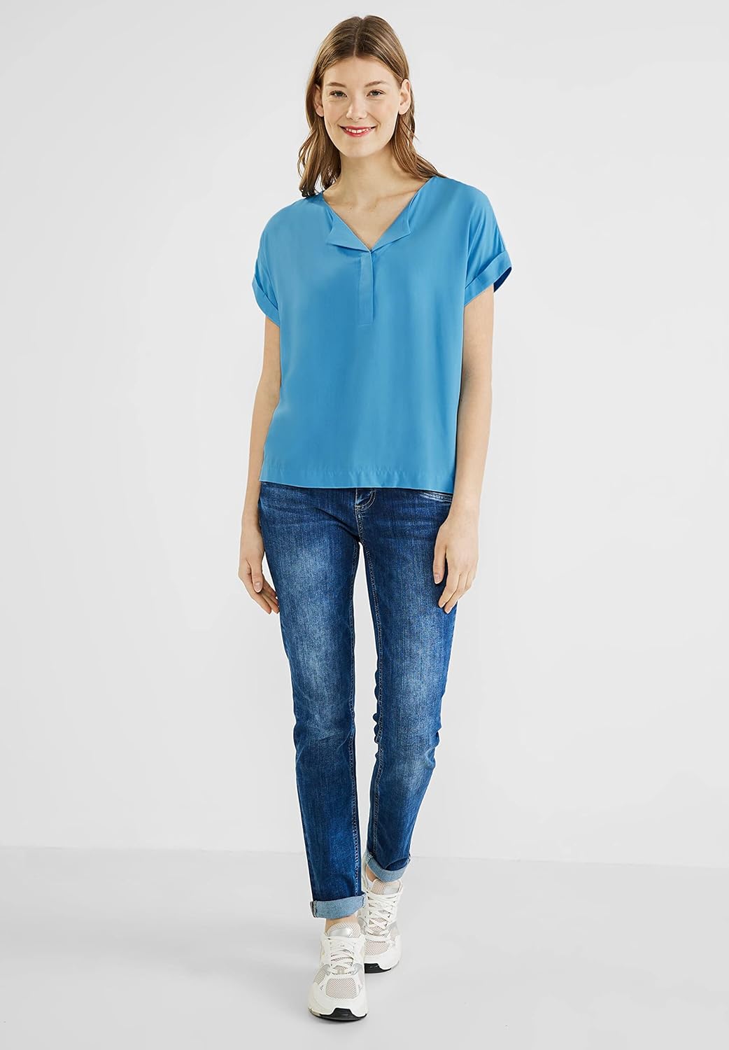 Street One Damen Kurzarmbluse 36 Nu Pink, 36 Nu Pink