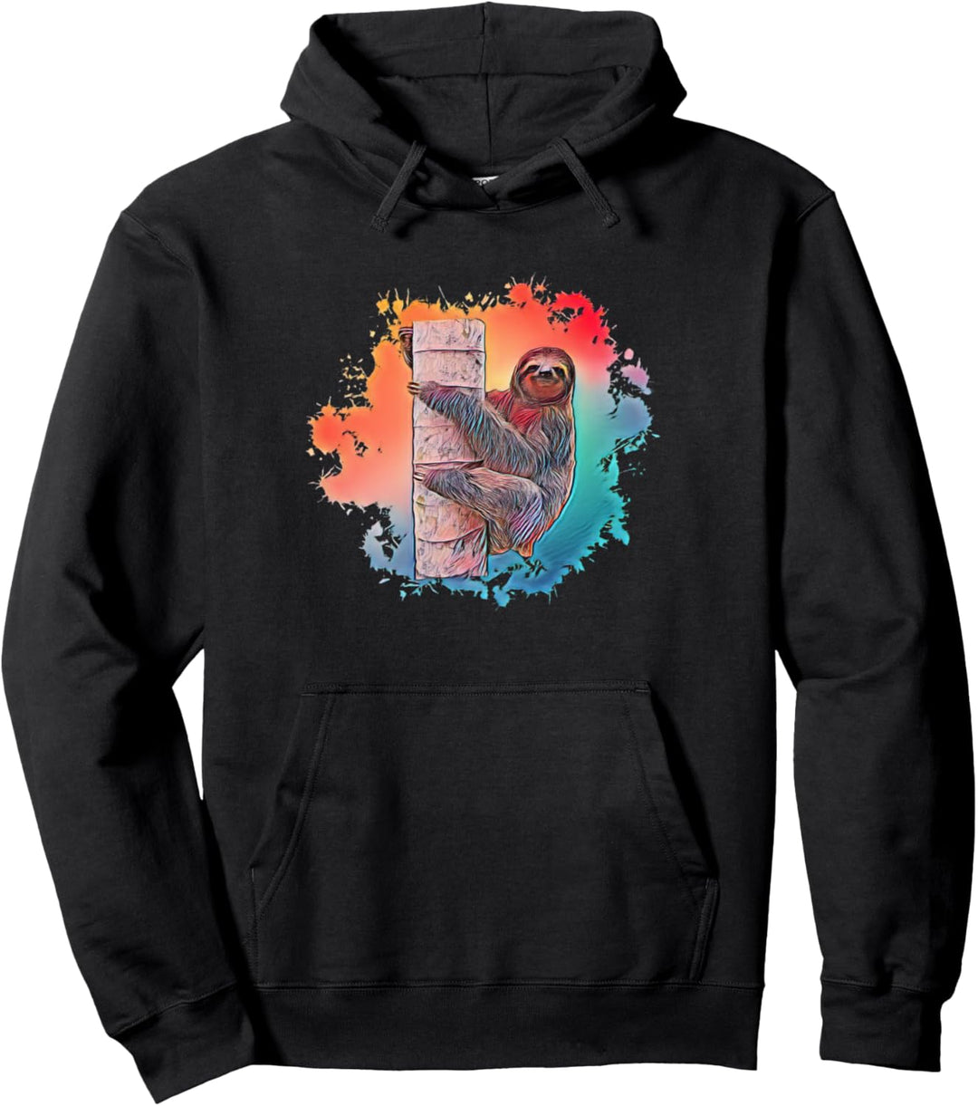 Faultier Motiv Pullover Hoodie