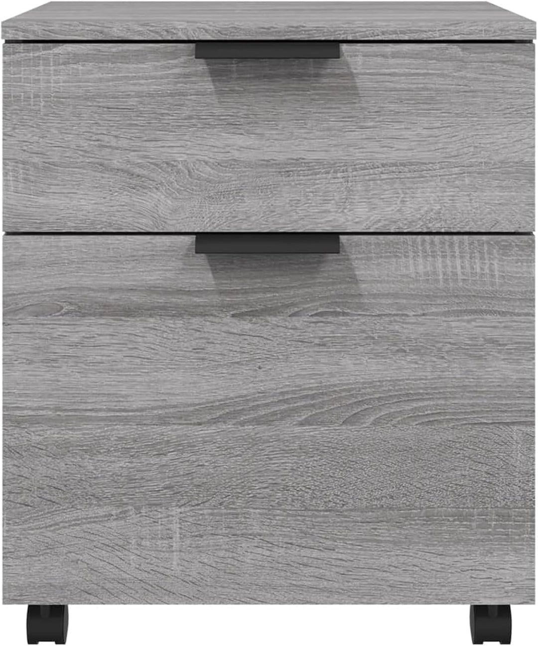 Mobiles Aktenschränkchen mit Rollen Grau Sonoma 45x38x54 cm - Holzwerkstoff - für Büro und Heim Mode
