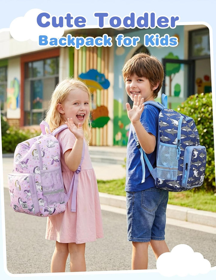 VX VONXURY Kinderrucksack 12L | 3-8 Jahre Jungen Mädchen | Vorschule Kindergarten Bookbag mit Brustg