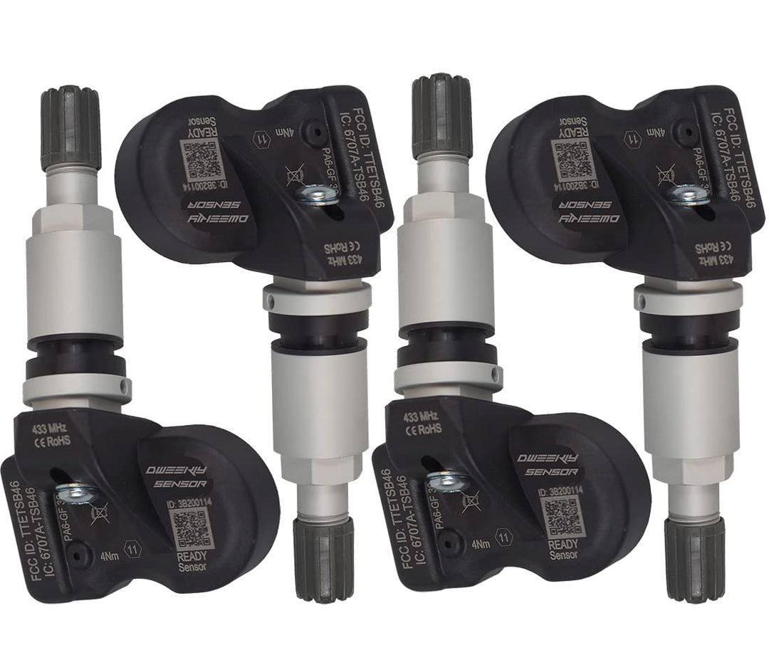 4 x RDKS/TPMS Sensoren – Reifendruckkontrollsystem passen für Ford Fiesta VI (Fiesta 6) - Typ [CB1/C