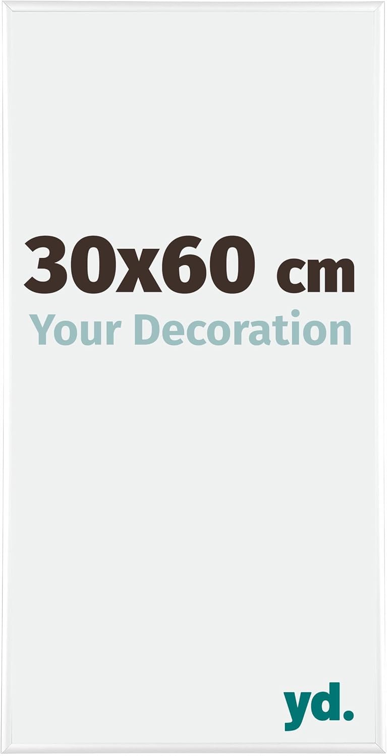 yd. Your Decoration - Bilderrahmen 30x60 cm - Bilderrahmen aus Aluminium mit Acrylglas - Antireflex