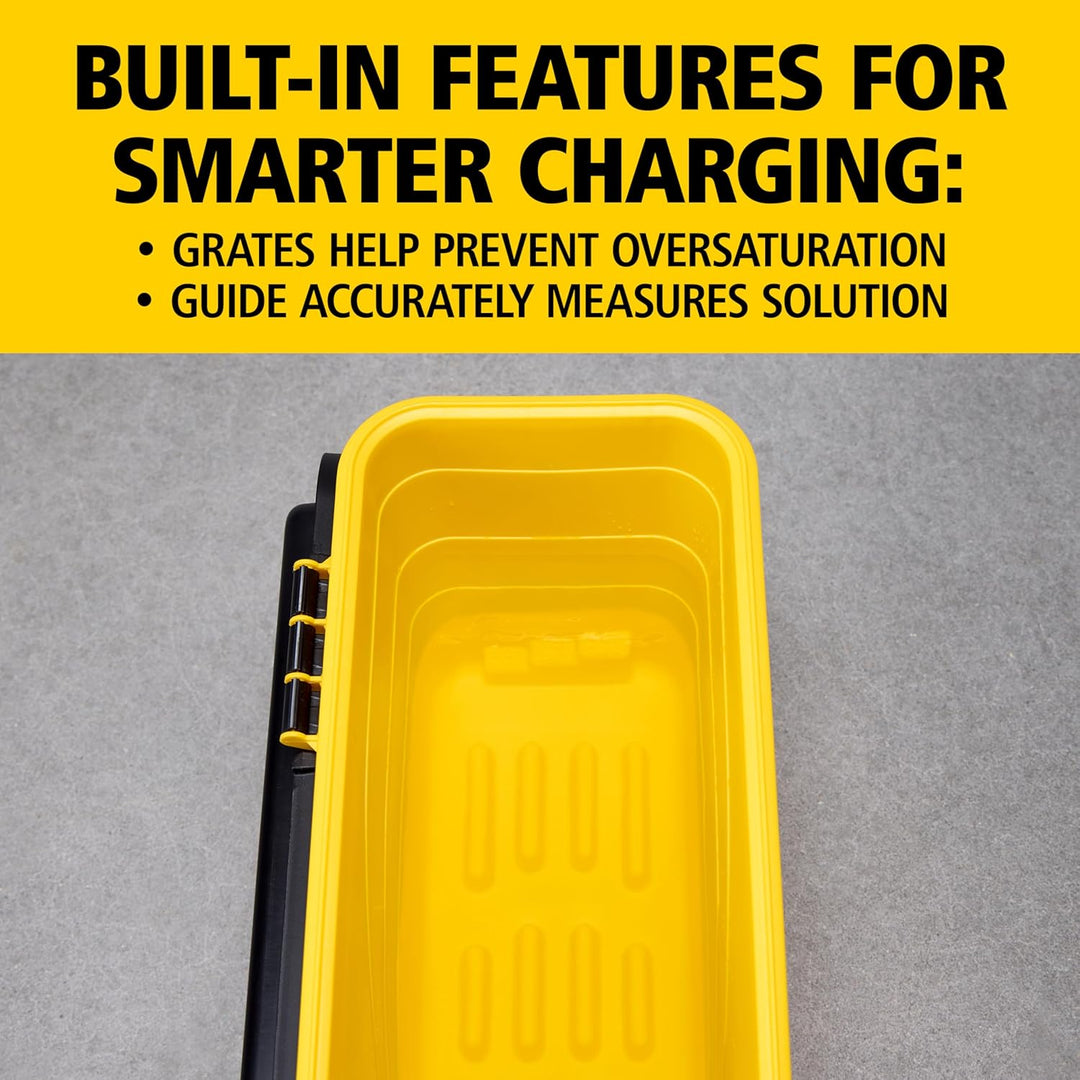 Rubbermaid Commercial Products HYGEN Charging Bucket for Microfiber Mops - Yellow Ladeeimer, Ladeeim