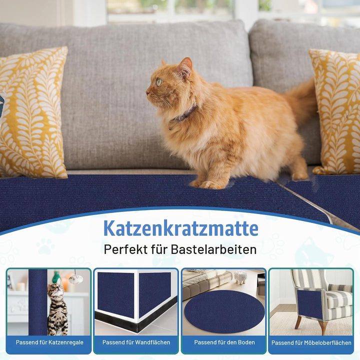 Kratzteppich selbstklebend Kratzmatte Katze Sofa Kratzbretter Katze Wand Kratzbrett Katzen Katzenwan