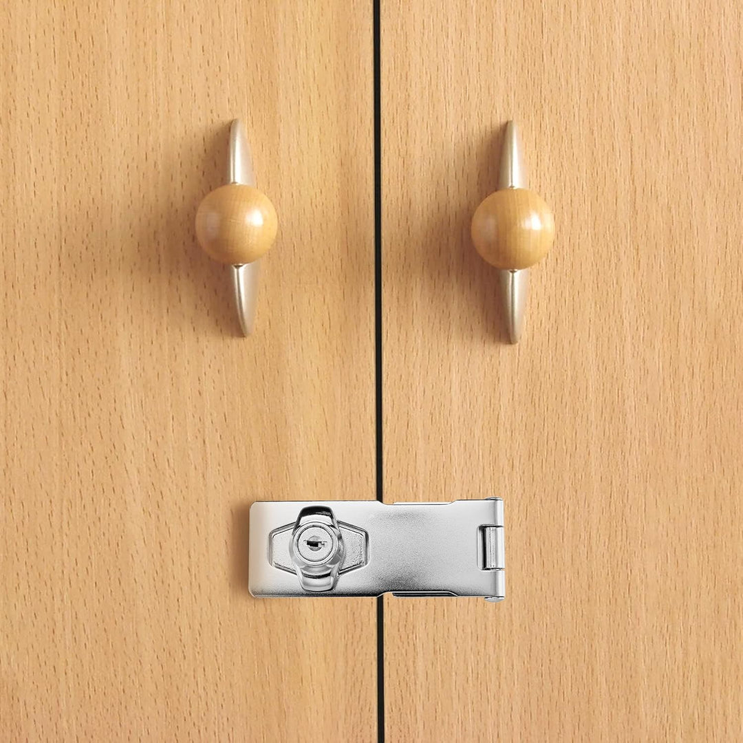 Lpraer 5 Zoll Überfalle abschliessbar Sicherheitsüberfalle abschliessbar Überfalle mit Schloss Hasp