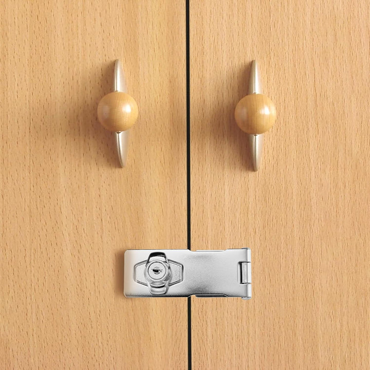 Lpraer 5 Zoll Überfalle abschliessbar Sicherheitsüberfalle abschliessbar Überfalle mit Schloss Hasp