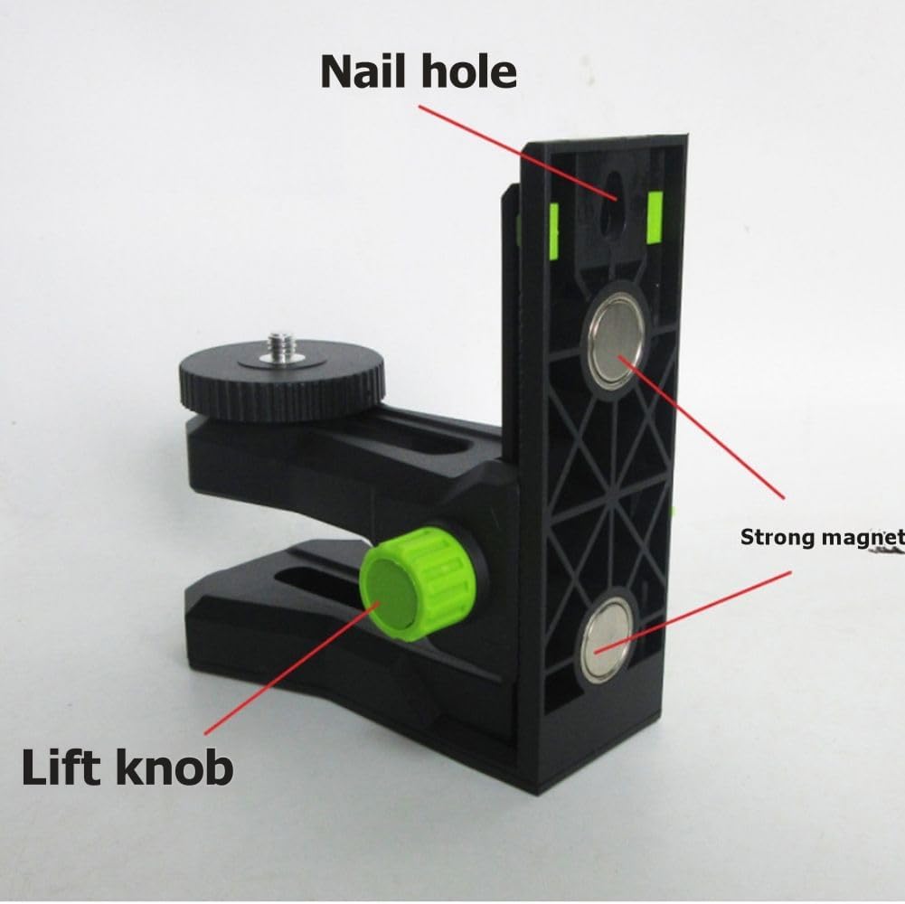 L-Förmige Magnetische Halterung für -Nivelliergerät mit 1/4"-Gewinde und 360°-Drehung