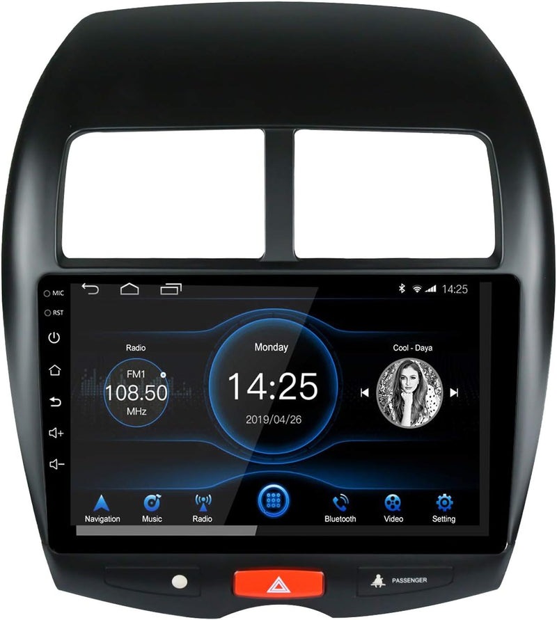 EZoneTronics 2DIN 10 Zoll Android 10.1 Autoradio Stereo Head Unit für Mitsubishi ASX 2013-2019 Touch