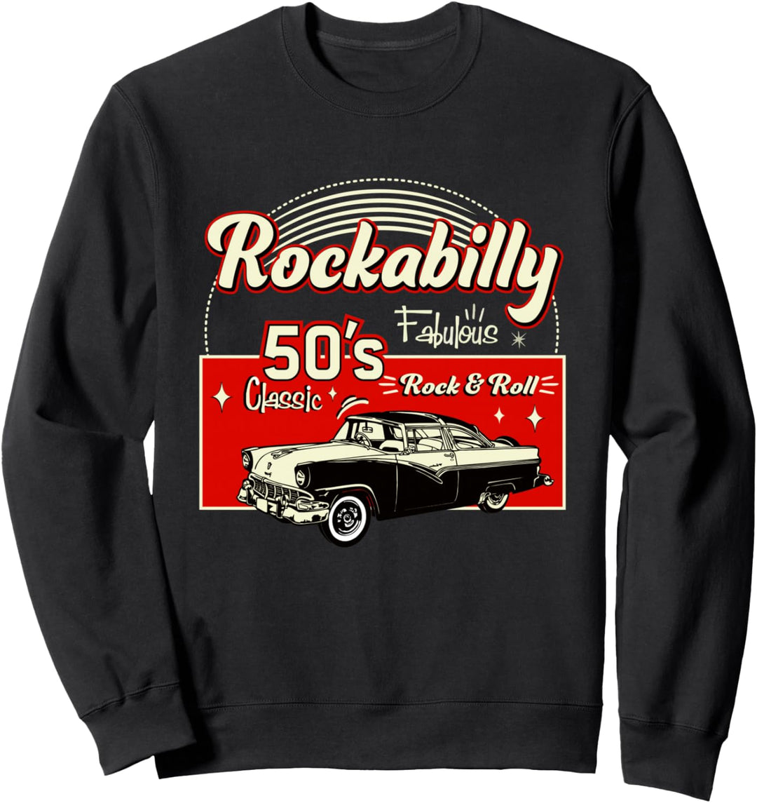 Socke im Rockabilly-Stil, Hop, Fifties Doo Wop, Musik-Geschenke Sweatshirt
