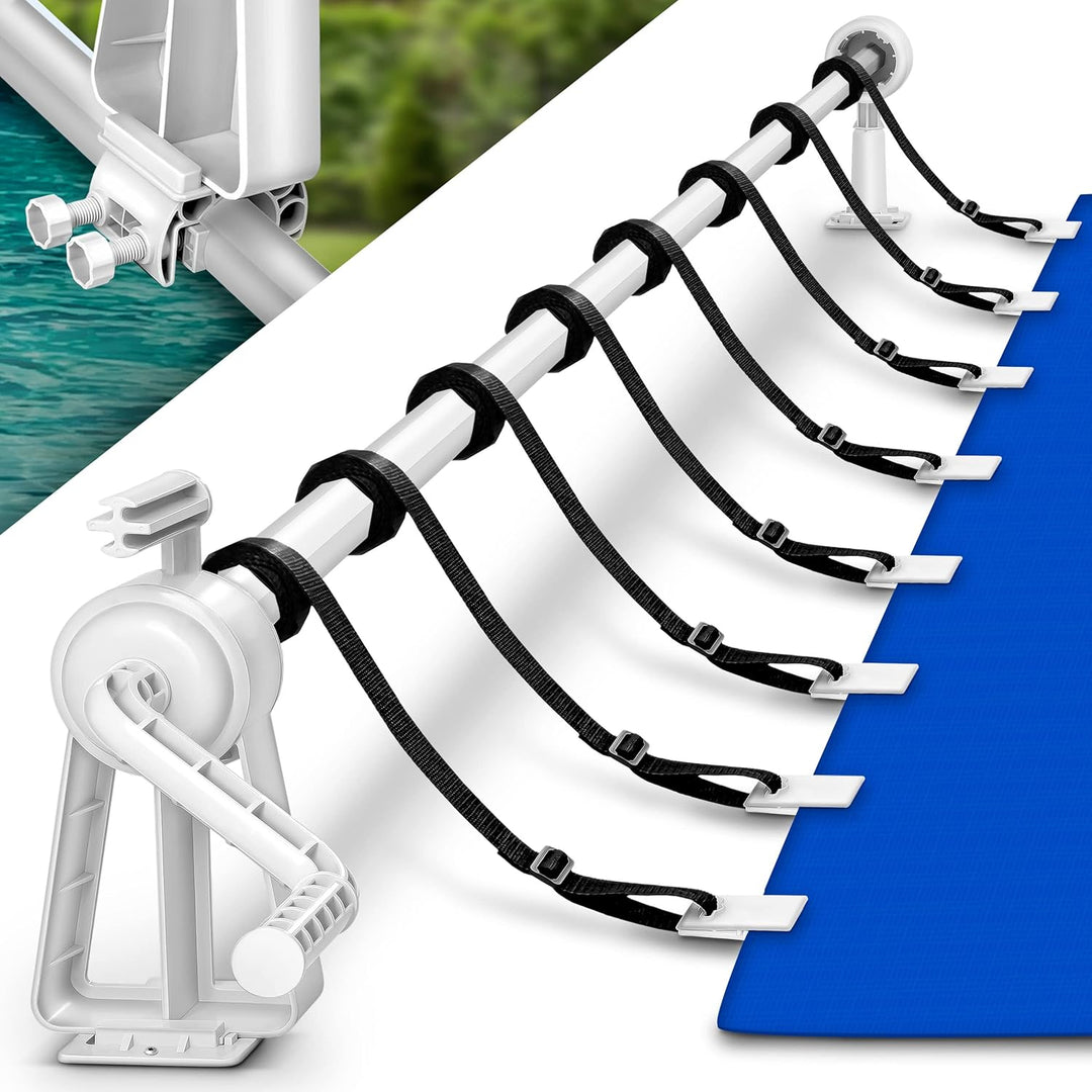 Pool Aufroller Premium 1,05-6,15 m | Aufrollsystem für Solarplane | Aufrollvorrichtung für Poolplane