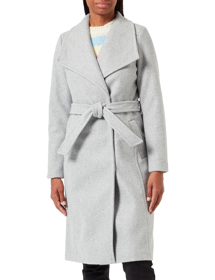 VERO MODA female Mantel VMPAULA Mantel XS Light Grey Melange, XS Light Grey Melange