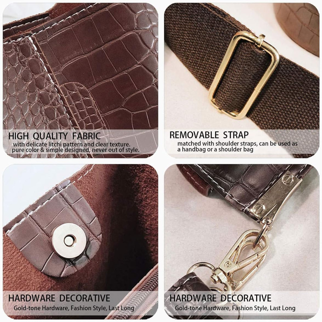 BUKESIYI Damen Tasche Umhängetasche Handtasche Frauen Klein Schultertasche Weekender Lack PU Leder C