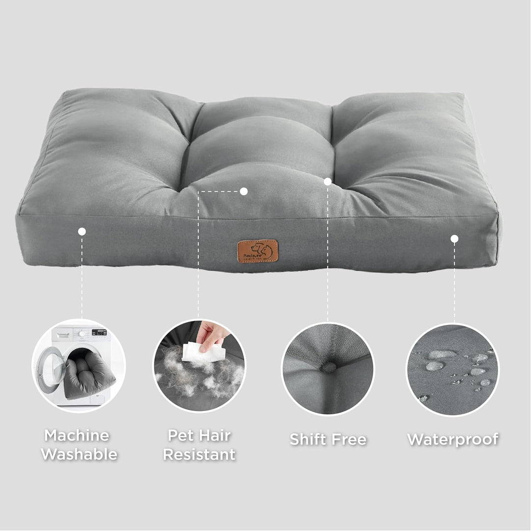 BEDSURE Hundekissen grosse Hunde waschbar - 111x89cm hundematratze wasserdicht XXL für grosse, mitte