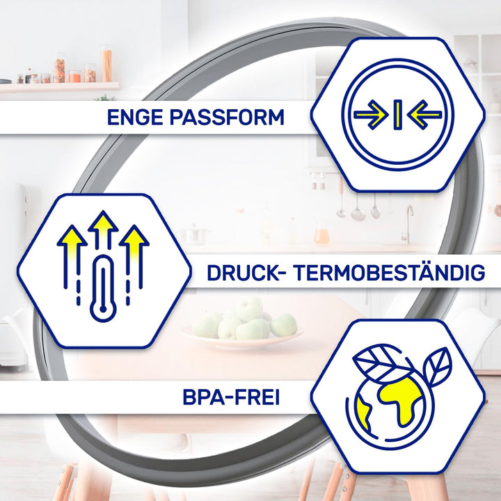 Dichtungsring für WMF Schnellkochtopf Ø 22 cm mit dem Originalcode 60 6855 9990 6068559990 Garantie