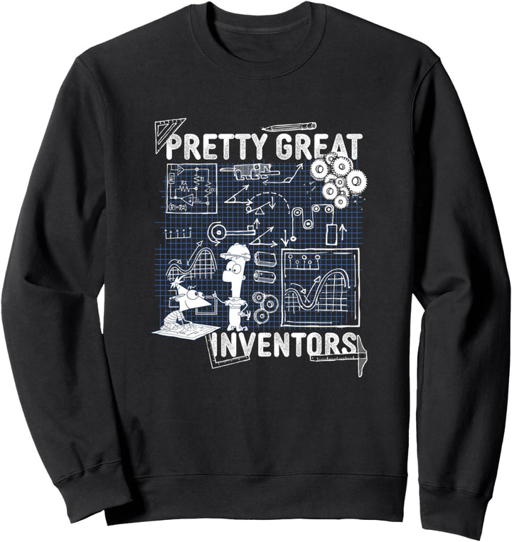 Disney Phineas und Ferb Inventions Schematic Sweatshirt