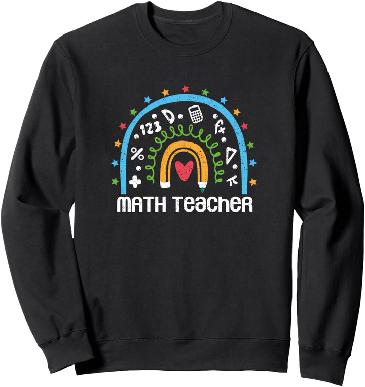 Mathematiklehrer, Regenbogenfarben Sweatshirt