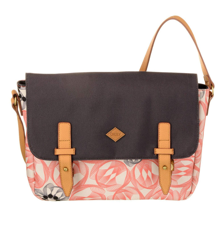 Oilily M Shoulder Bag OES7186-330 Pink Flamingo Damen Schultertasche,Umhängetasche Pink (31 x 7 x 23