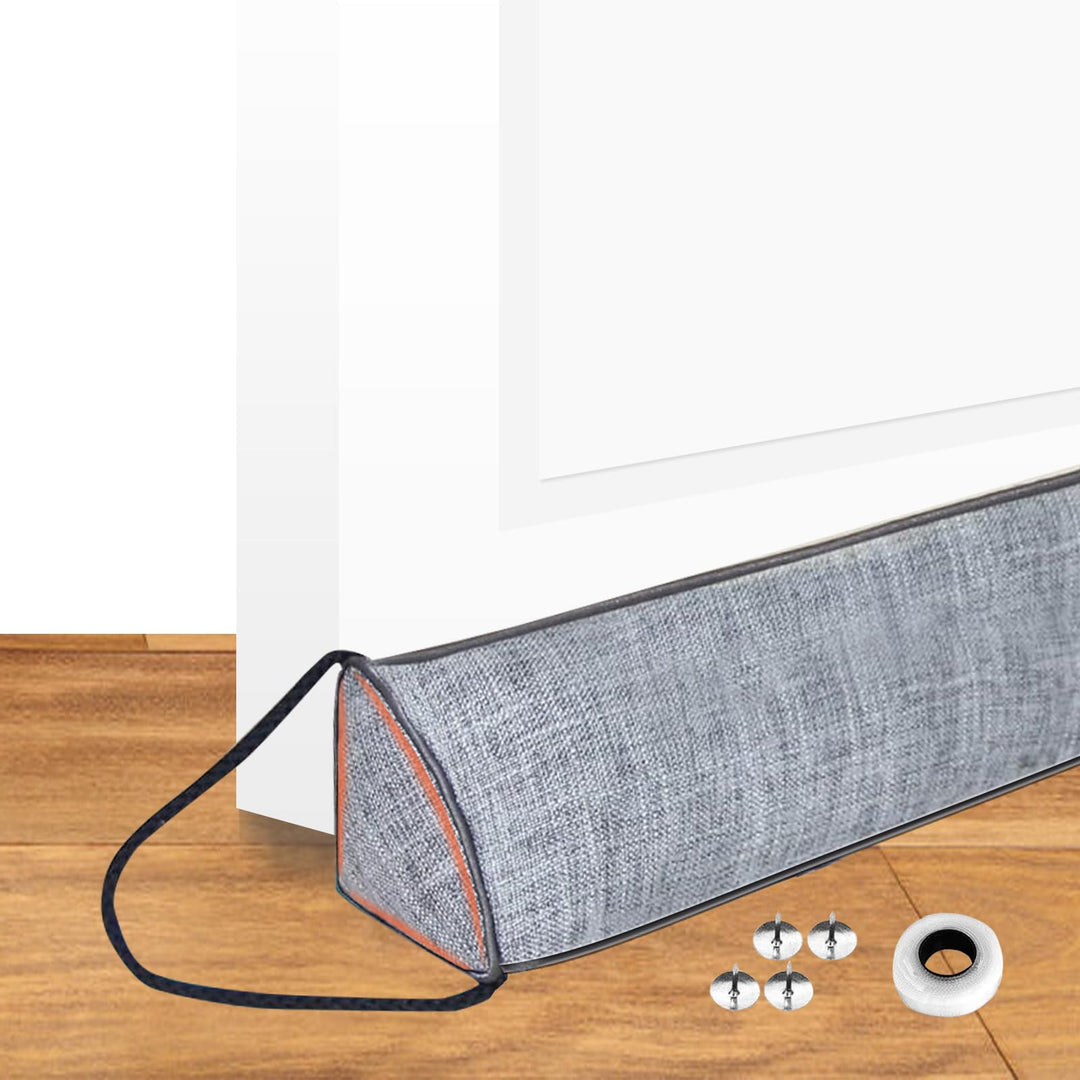 JINMEE Zugluftstopper für Türen 90cm, Dreieckigen Zugluftstopper Ideale Abdichtung Gewichtet Luftzug