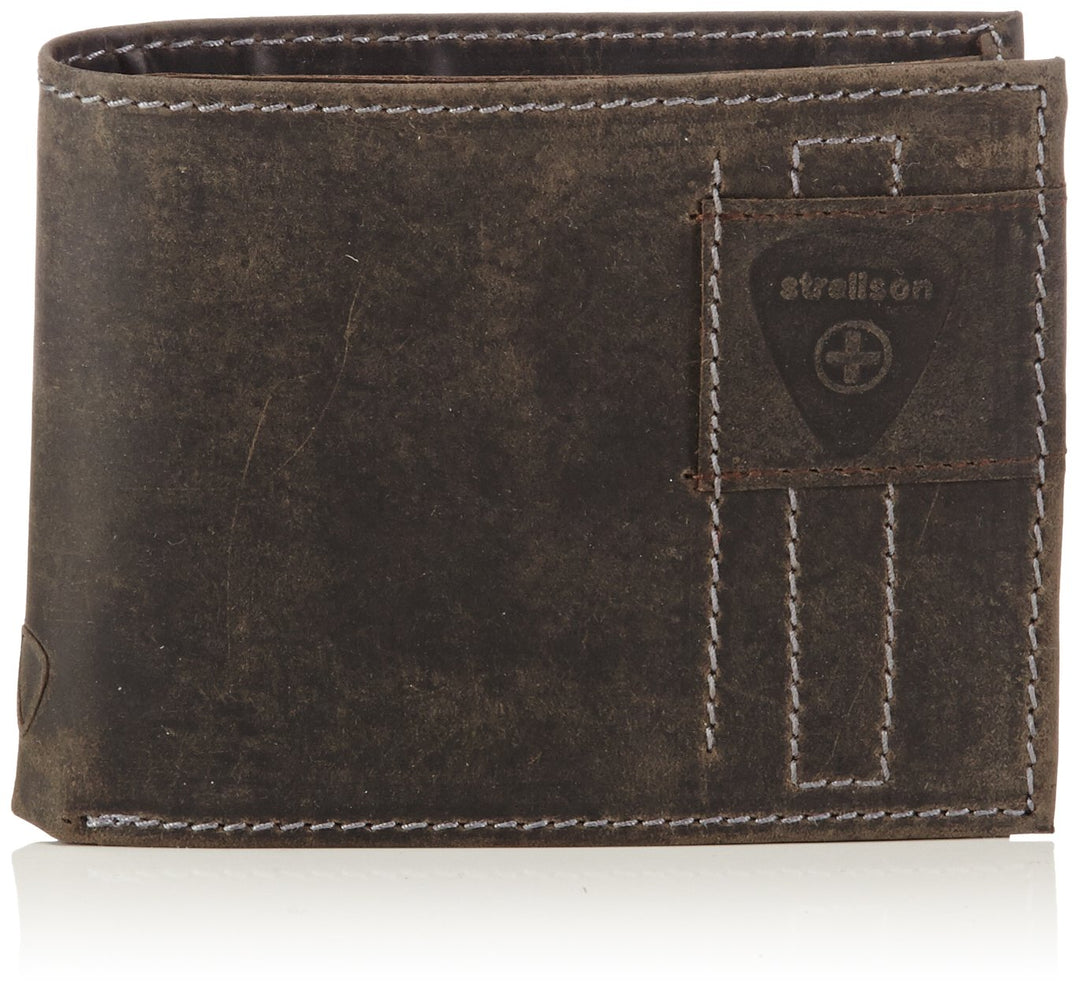 Strellson Richmond Billfold H6 4010001306 Herren Geldbörsen 10x12x1 cm (B x H x T),Braun (Dark Brown
