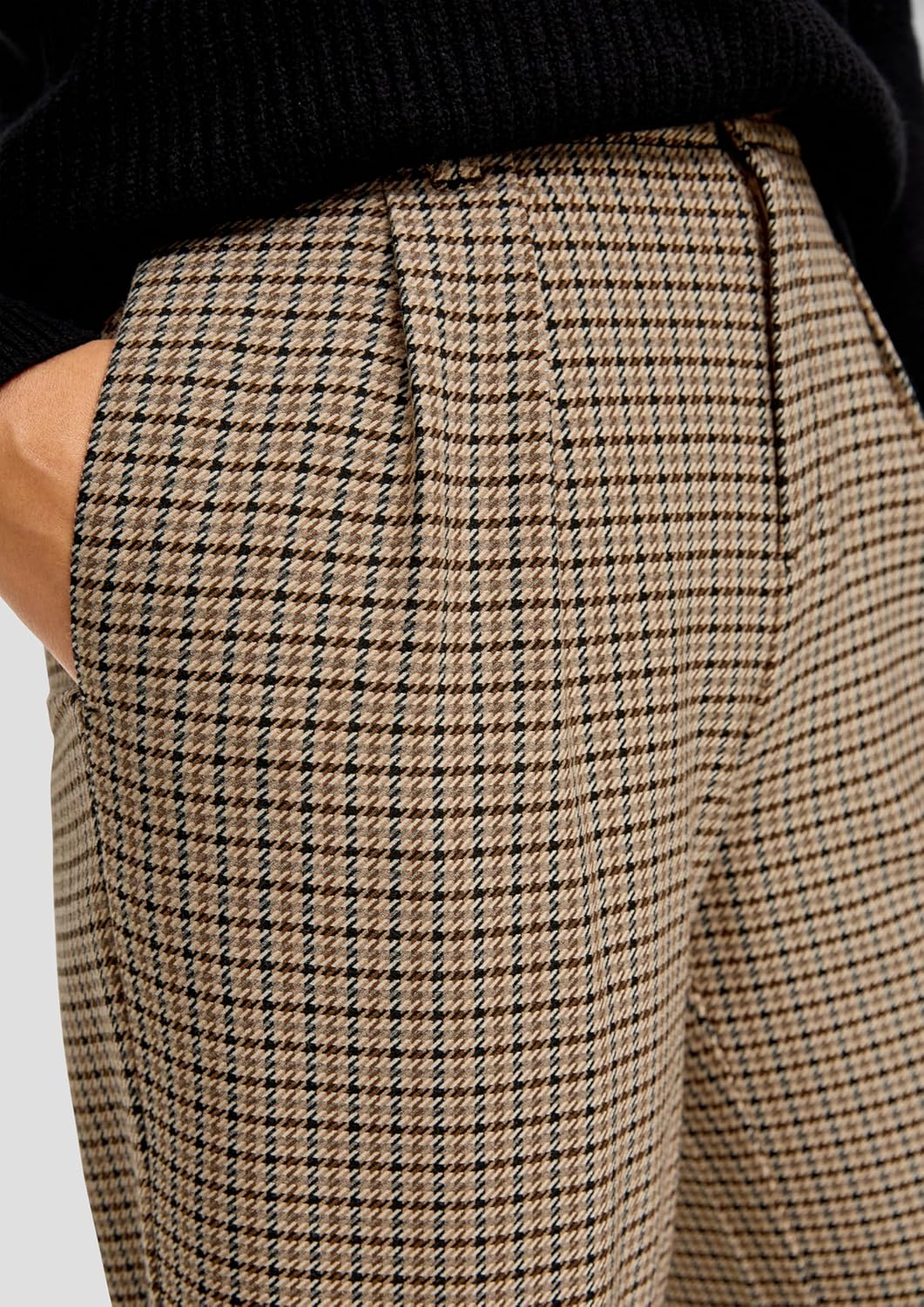 s.Oliver Regular: Culotte mit Bundfalten 42 99n3_schwarz, 42 99n3_schwarz